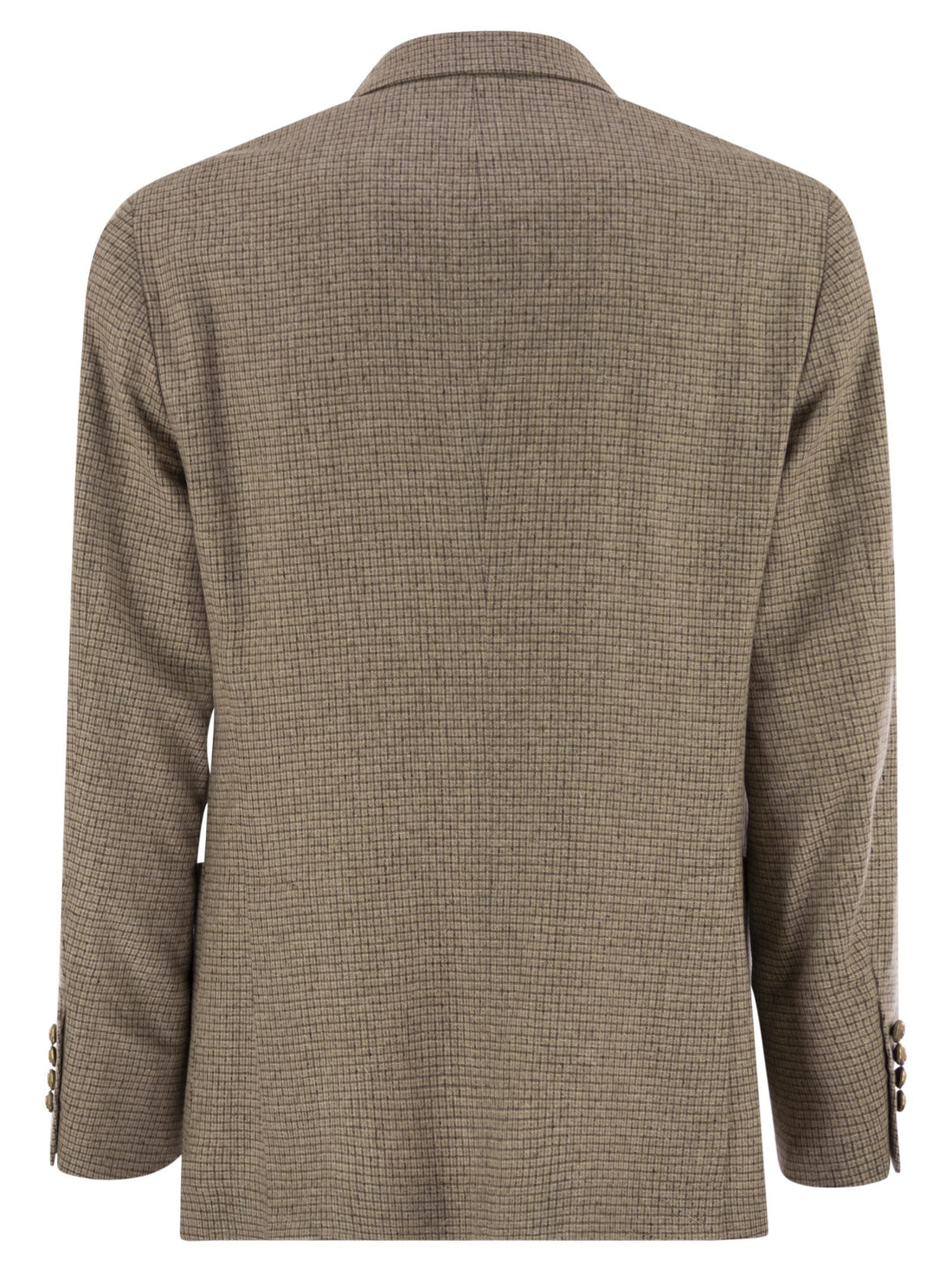 Brunello Cucinelli Men One-And-A-Half Breasted Deconstructed Jacket In Checked Flannel by Luosophy