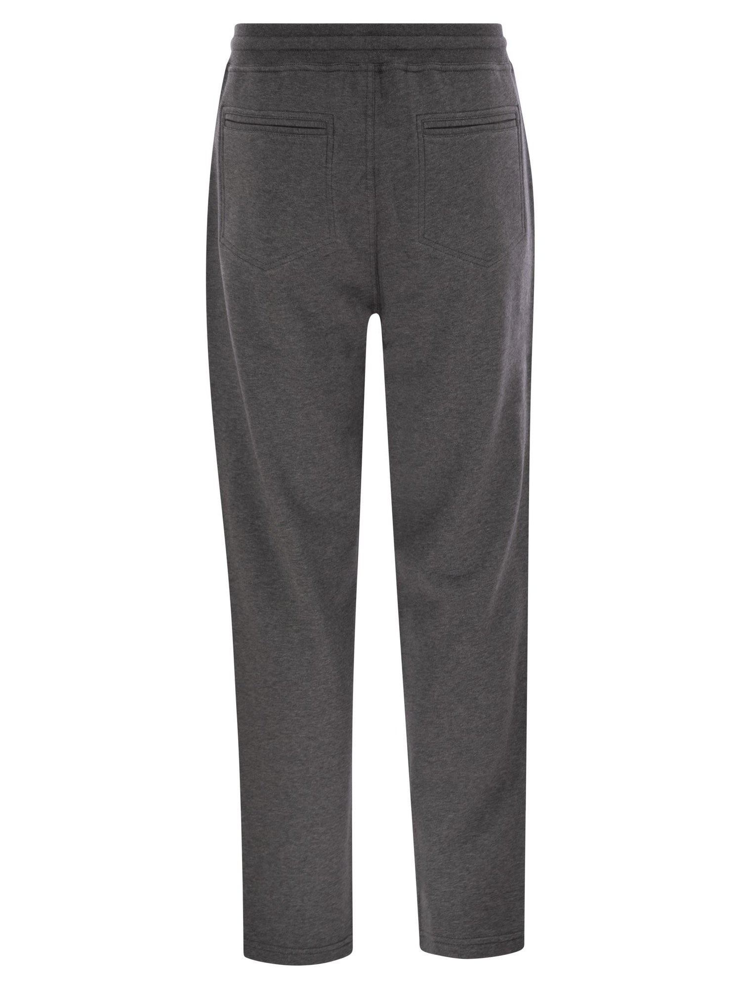 Brunello Cucinelli Men Techno Cotton Fleece Trousers by Luosophy