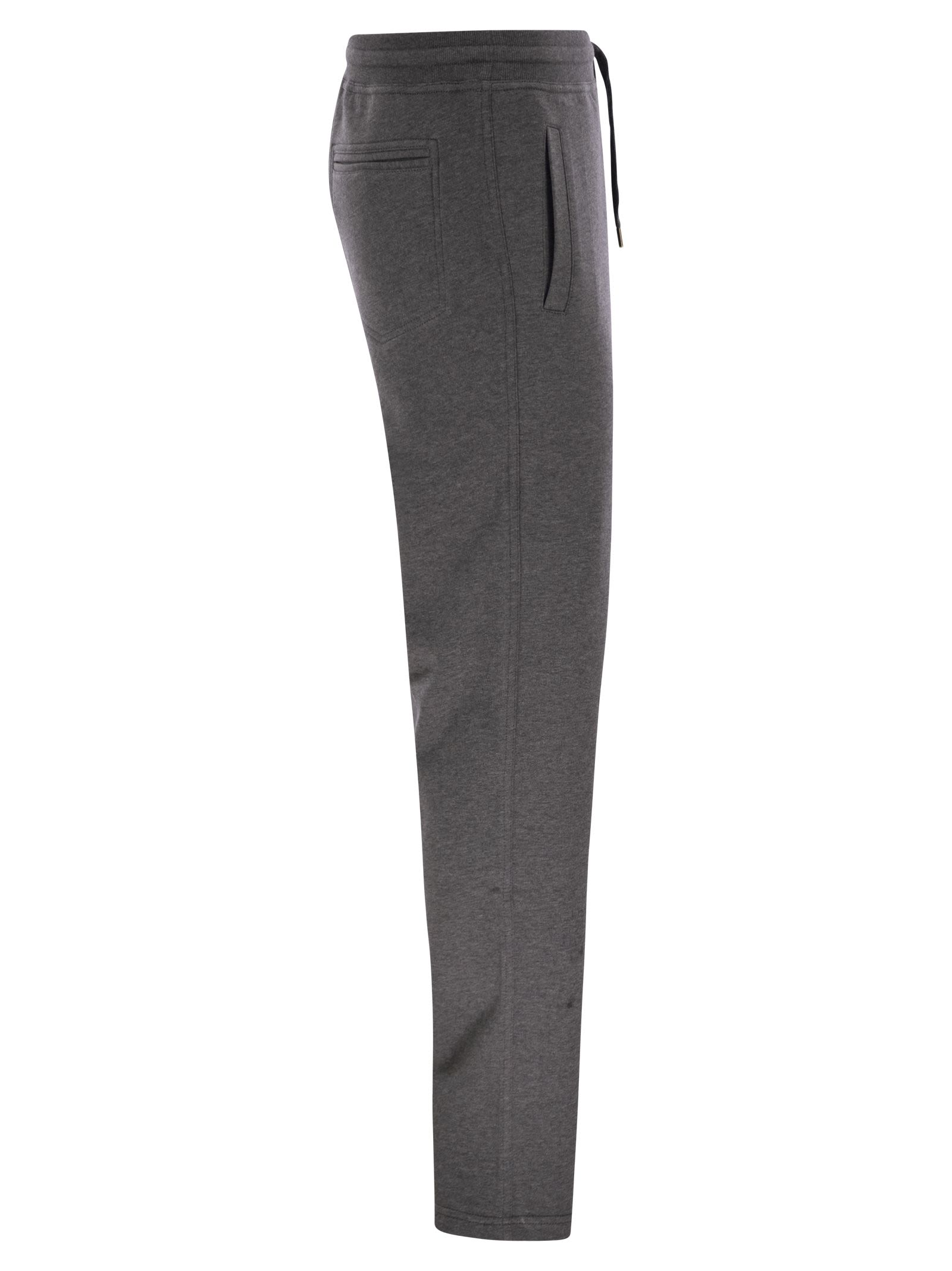 Brunello Cucinelli Men Techno Cotton Fleece Trousers by Luosophy