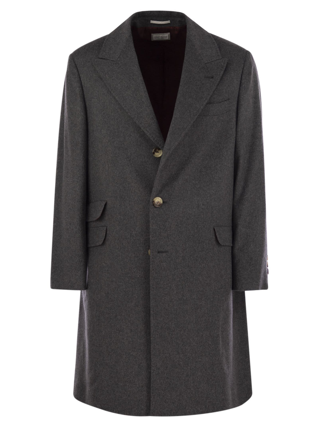 Brunello Cucinelli Men Wool And Cashmere Coat by Luosophy