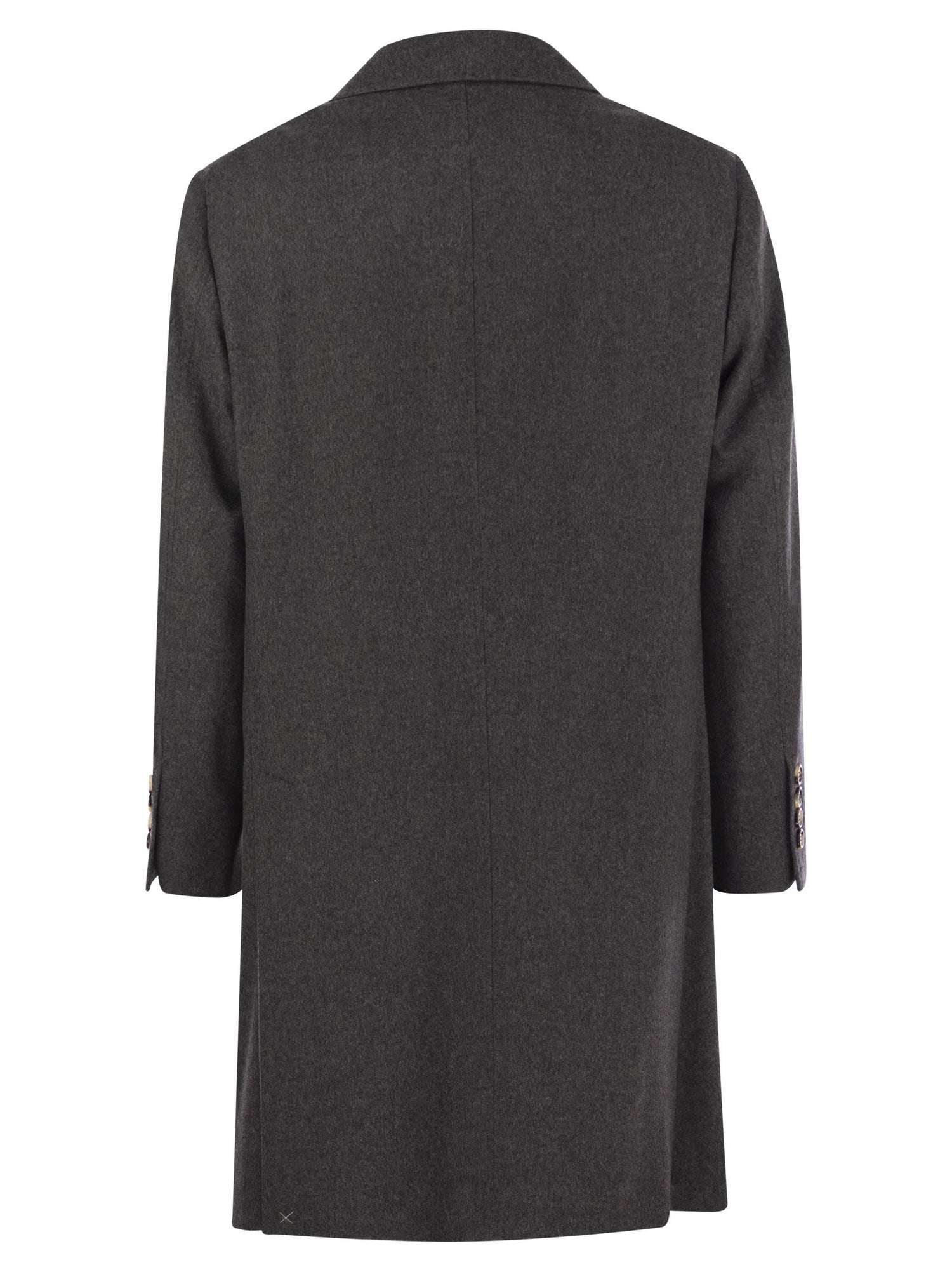 Brunello Cucinelli Men Wool And Cashmere Coat by Luosophy