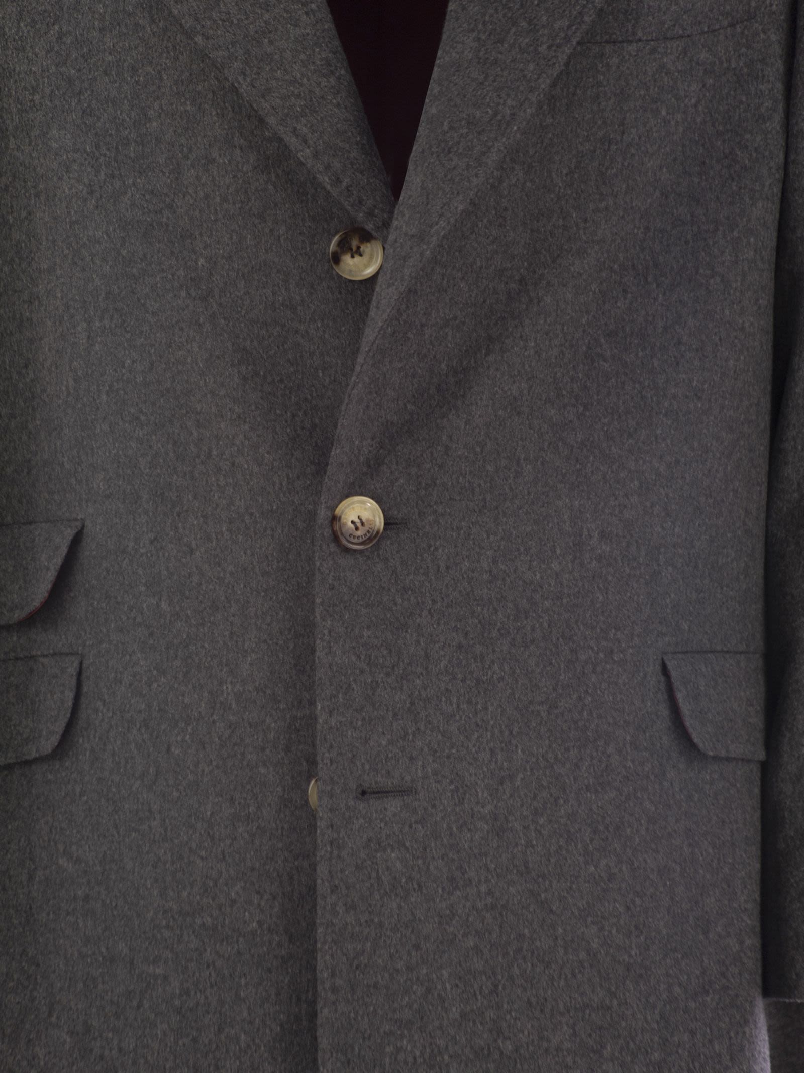 Brunello Cucinelli Men Wool And Cashmere Coat by Luosophy