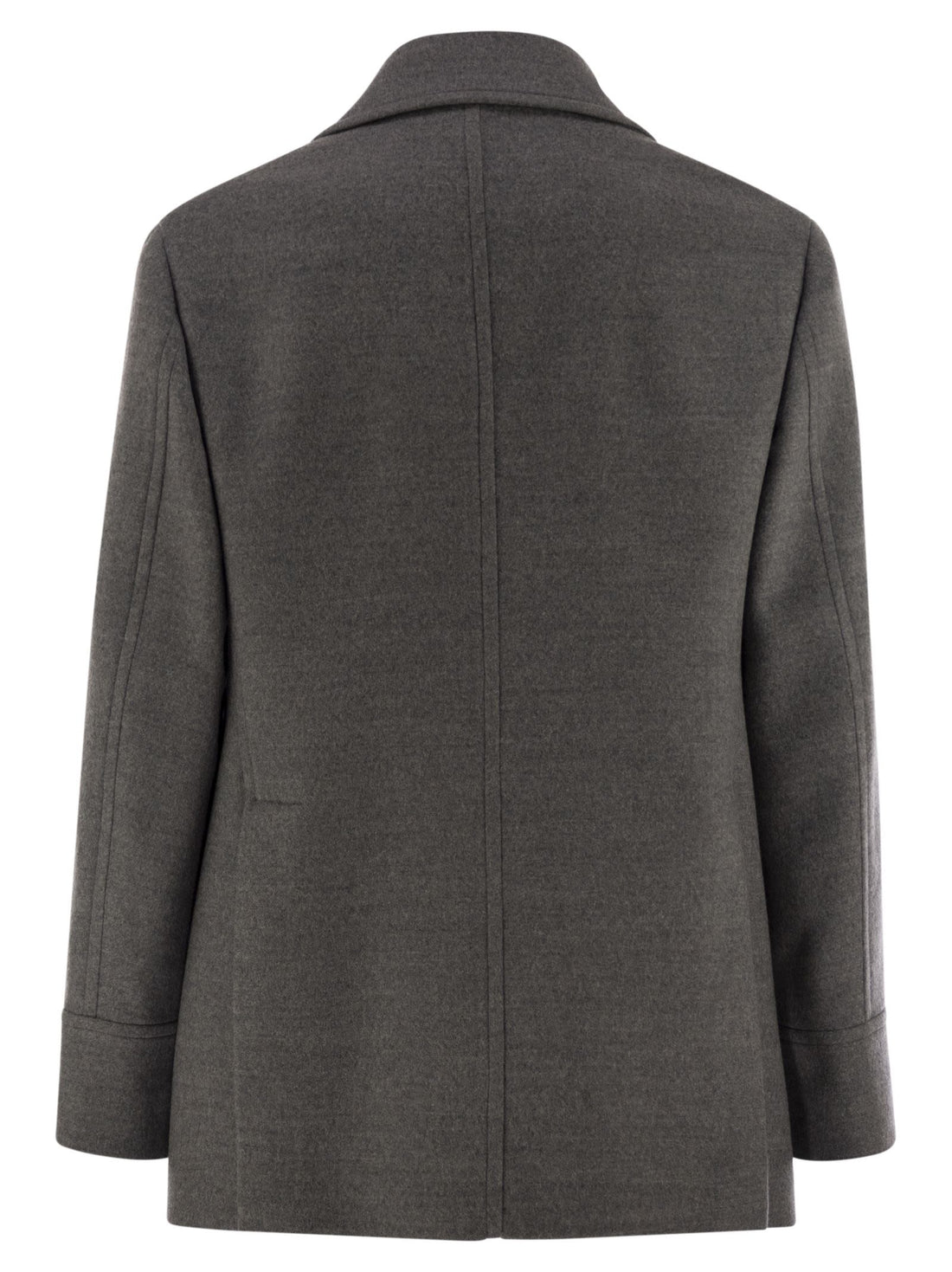 Brunello Cucinelli Men One-And-A-Half-Breasted Wool Coat by Luosophy
