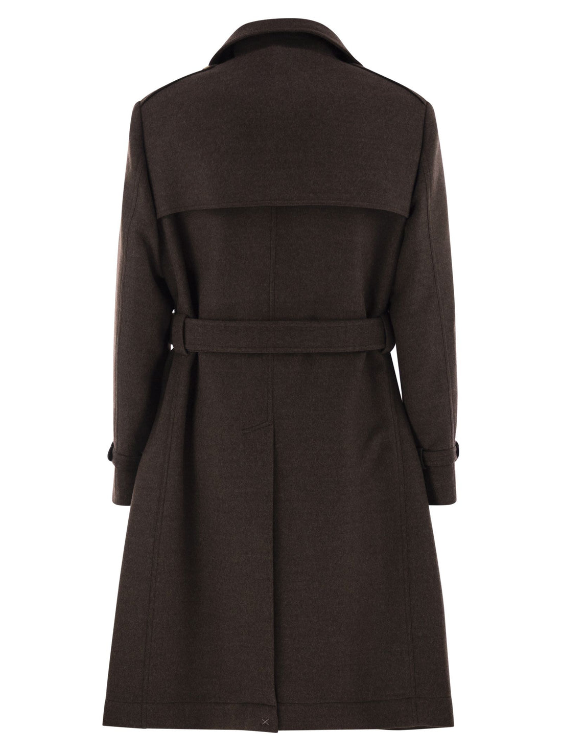 Brunello Cucinelli Men Wool Trench by Luosophy