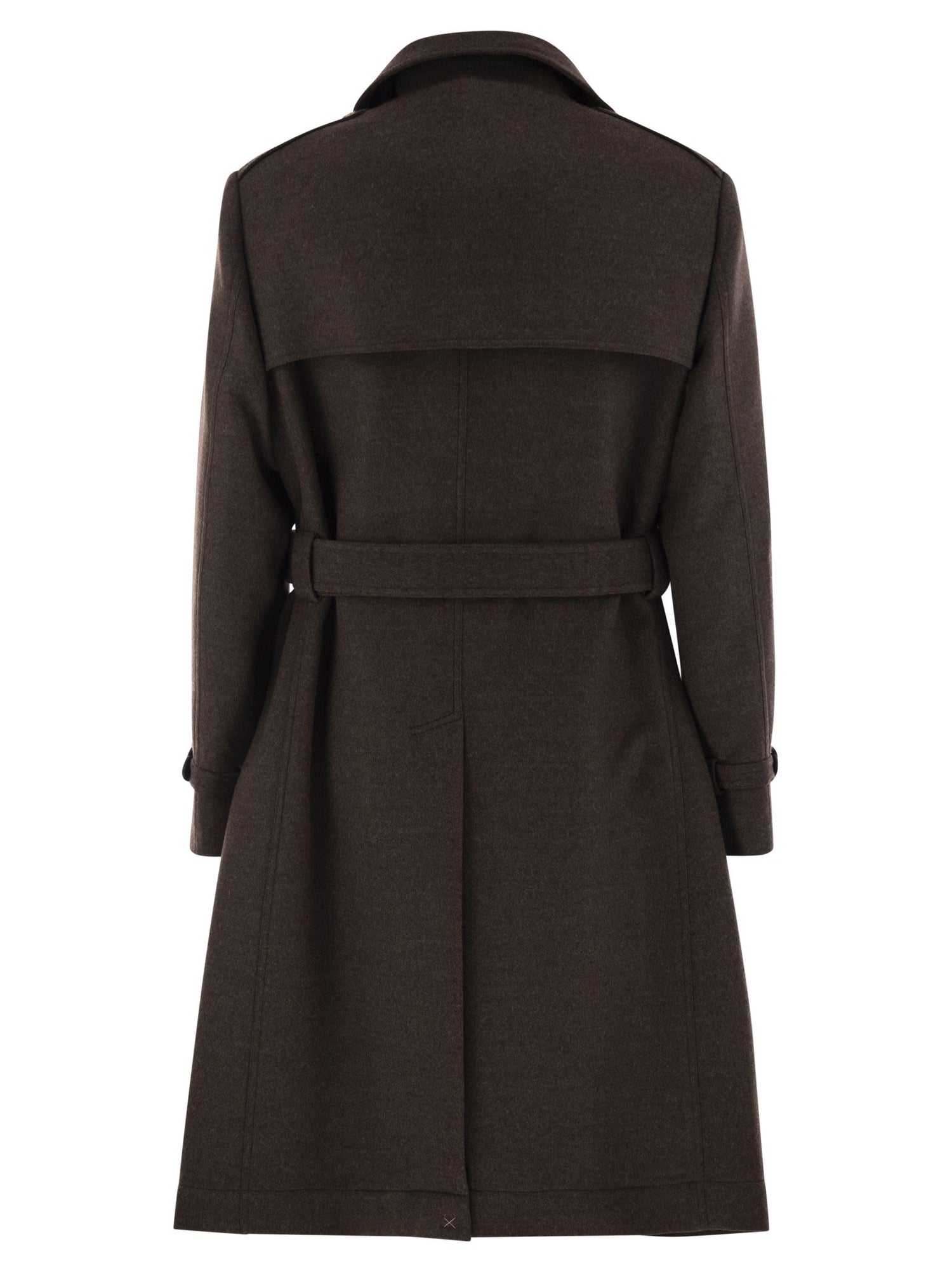 Brunello Cucinelli Men Wool Trench by Luosophy