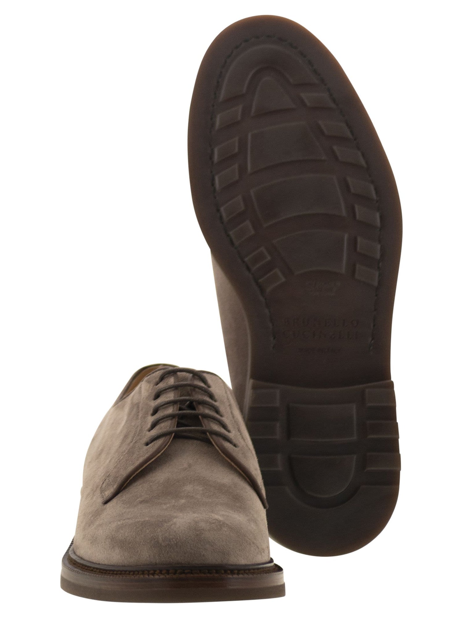 Brunello Cucinelli Men Suede Derby by Luosophy