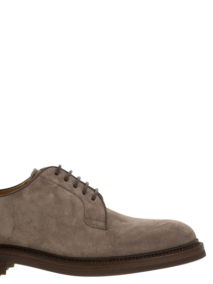 Brunello Cucinelli Men Suede Derby by Luosophy