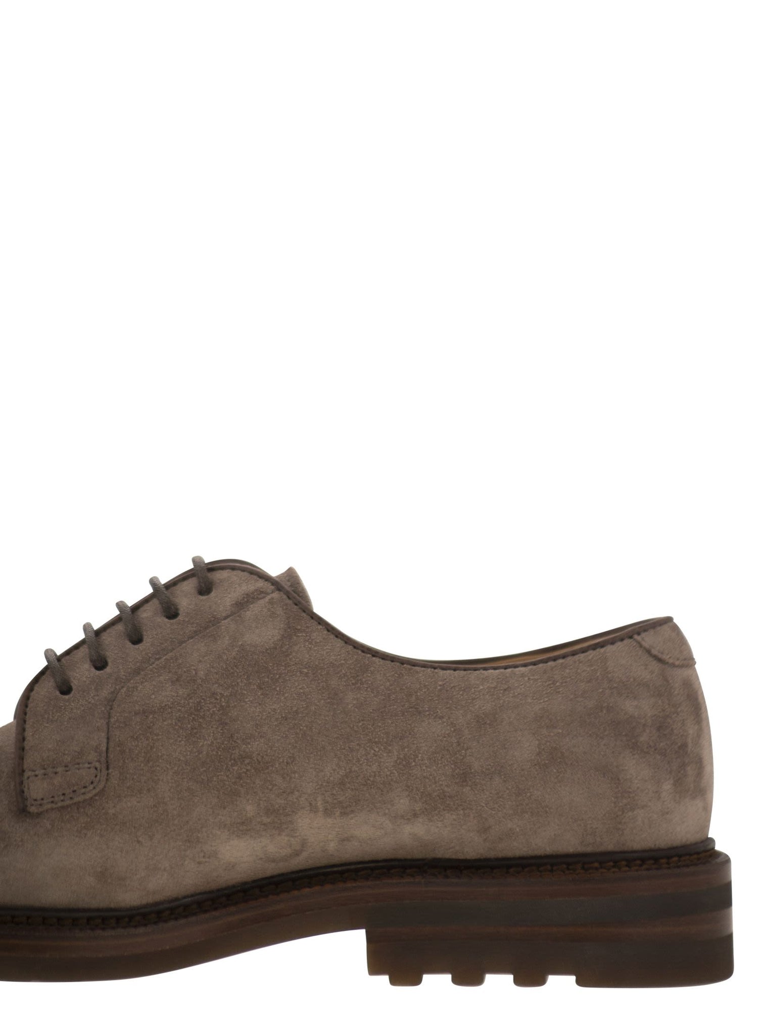 Brunello Cucinelli Men Suede Derby by Luosophy