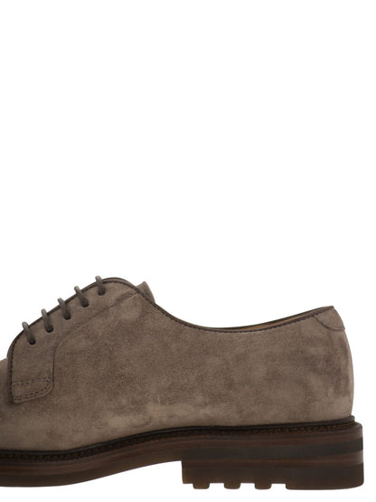 Brunello Cucinelli Men Suede Derby by Luosophy
