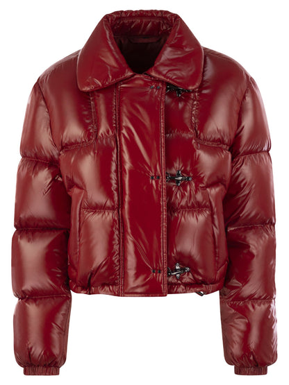Fay Women 3-Hook Cropped Down Jacket by Luosophy