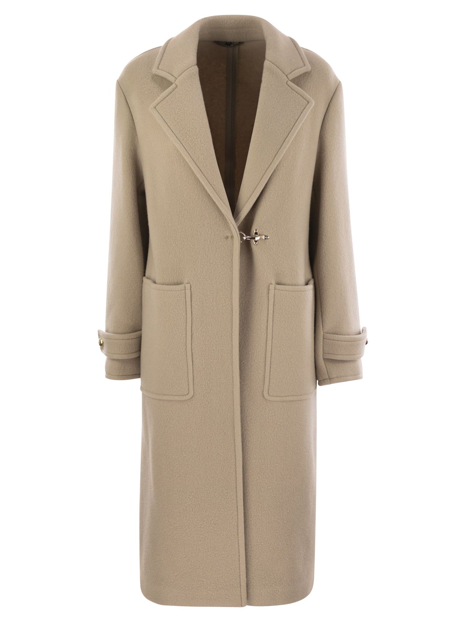Fay Women Wool And Cashmere Coat by Luosophy