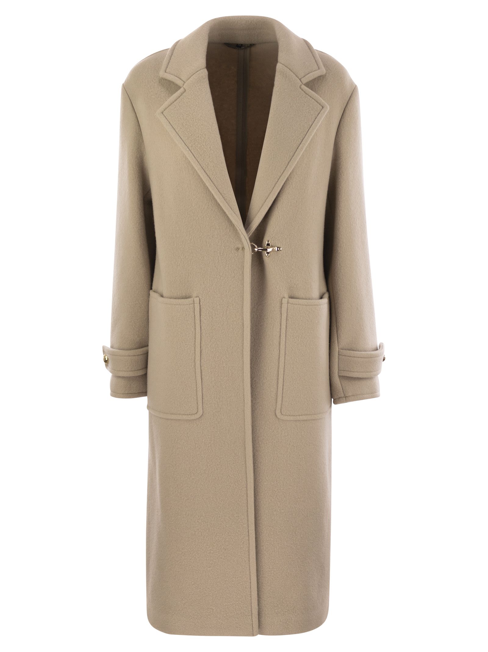 Fay Women Wool And Cashmere Coat by Luosophy