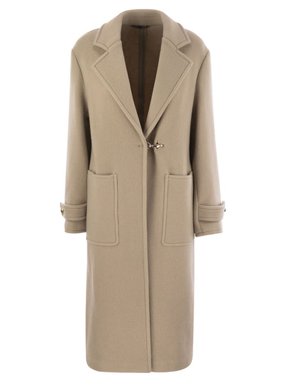 Fay Women Wool And Cashmere Coat by Luosophy