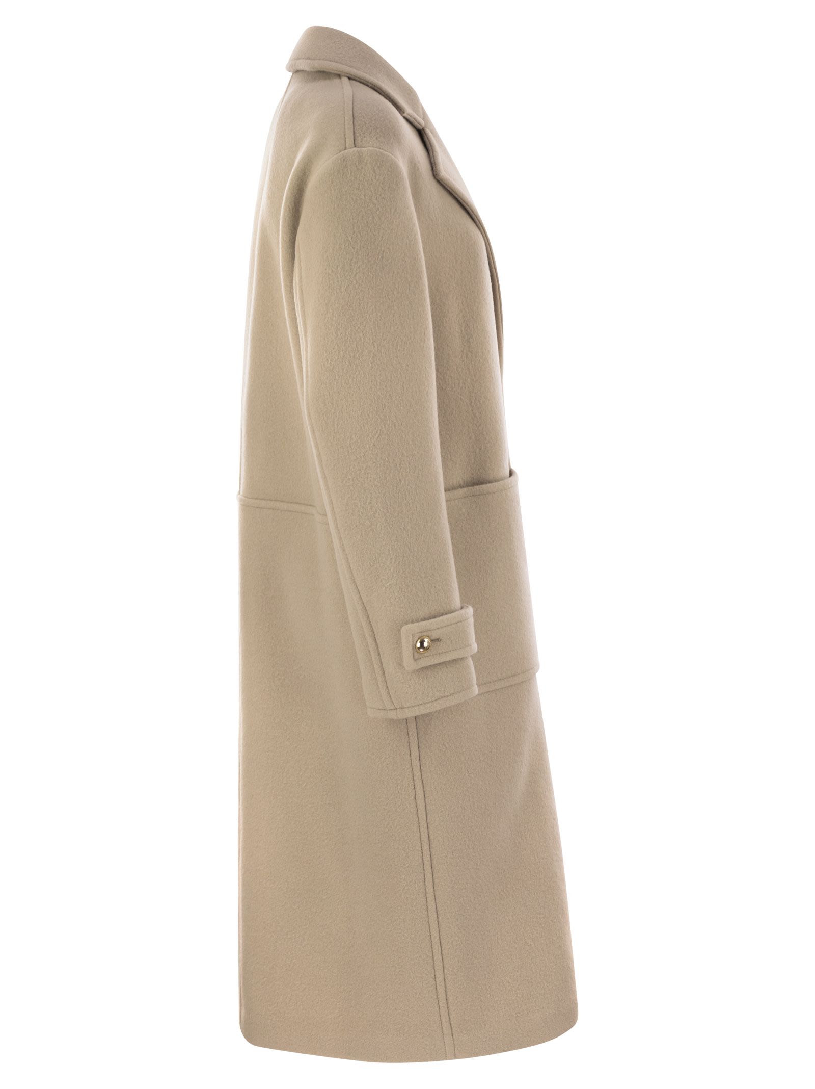 Fay Women Wool And Cashmere Coat by Luosophy