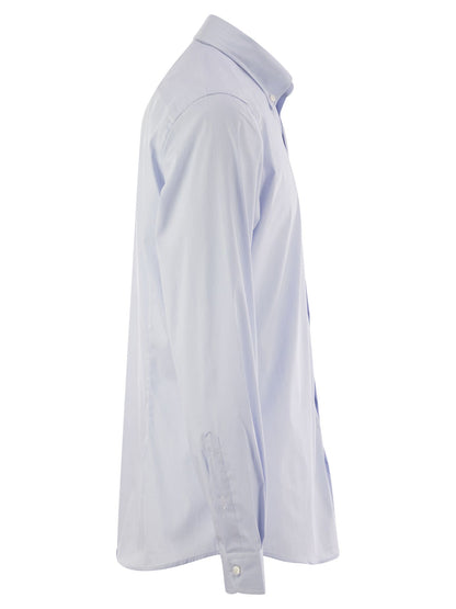 Fay Men Stretch Cotton Shirt by Luosophy