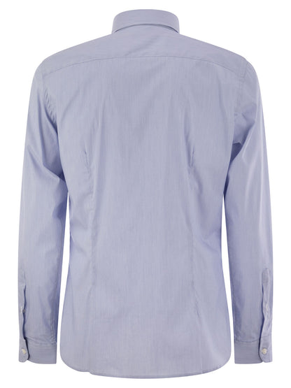 Fay Men Stretch Cotton Shirt by Luosophy