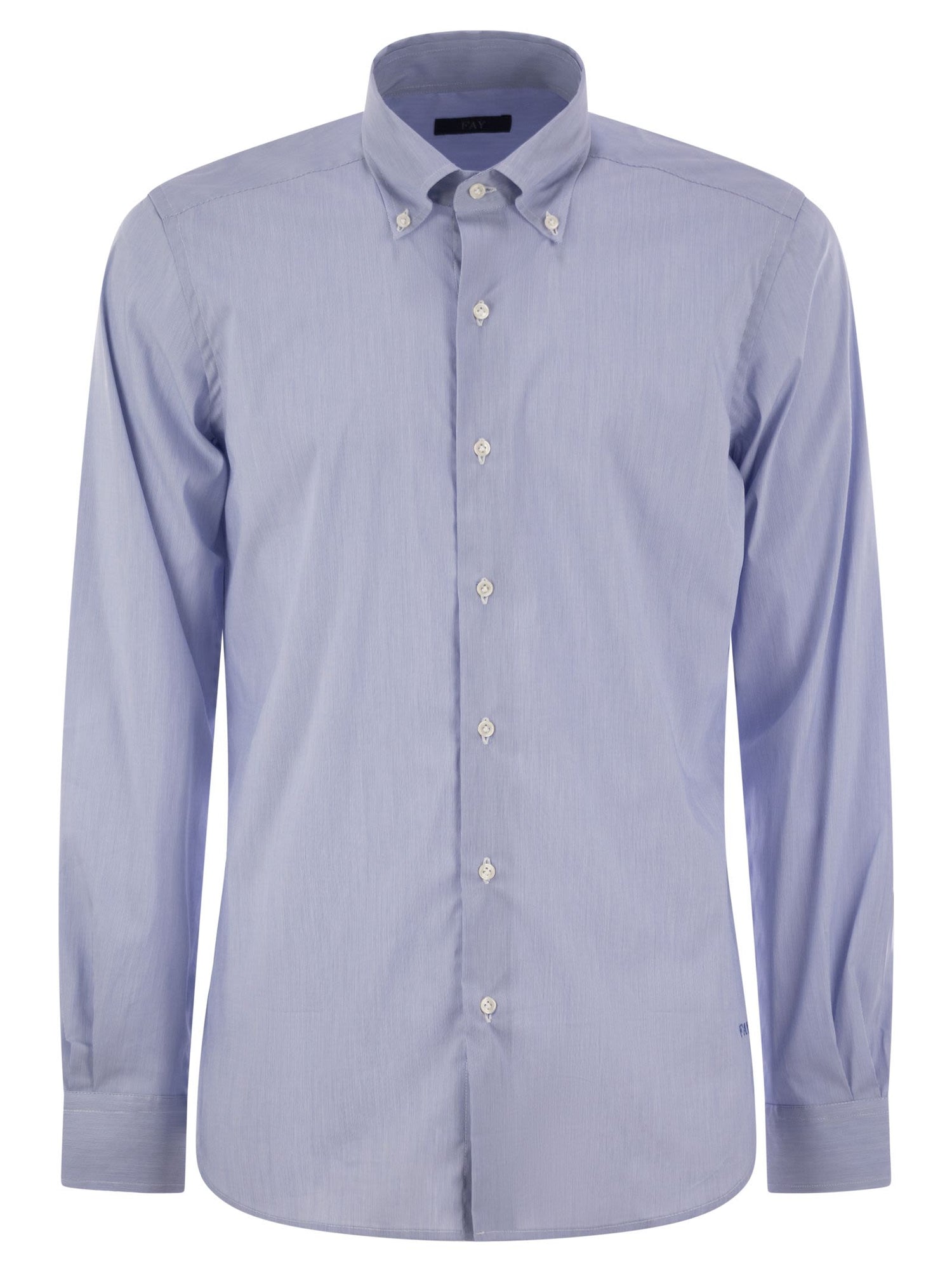 Fay Men Stretch Cotton Shirt by Luosophy