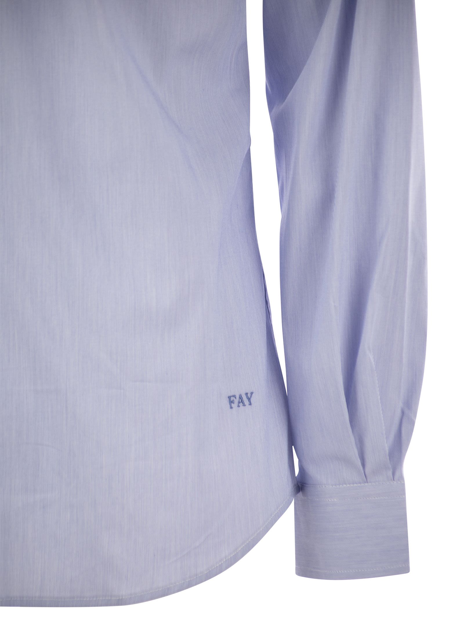 Fay Men Stretch Cotton Shirt by Luosophy