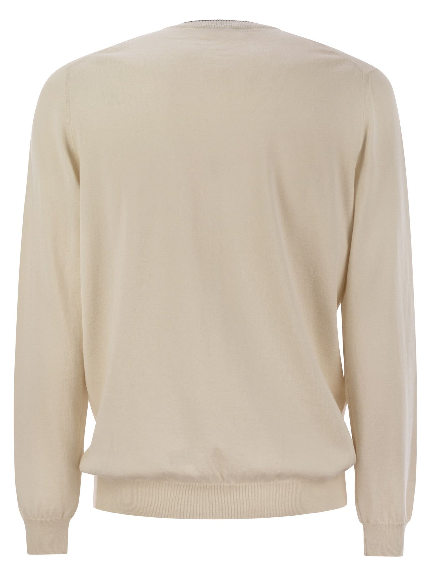 Fay Men Cotton Crew-Neck Jumper by Luosophy