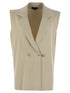 Fay Women Technical Viscose Knitted Vest by Luosophy