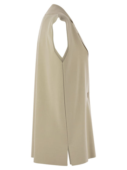 Fay Women Technical Viscose Knitted Vest by Luosophy