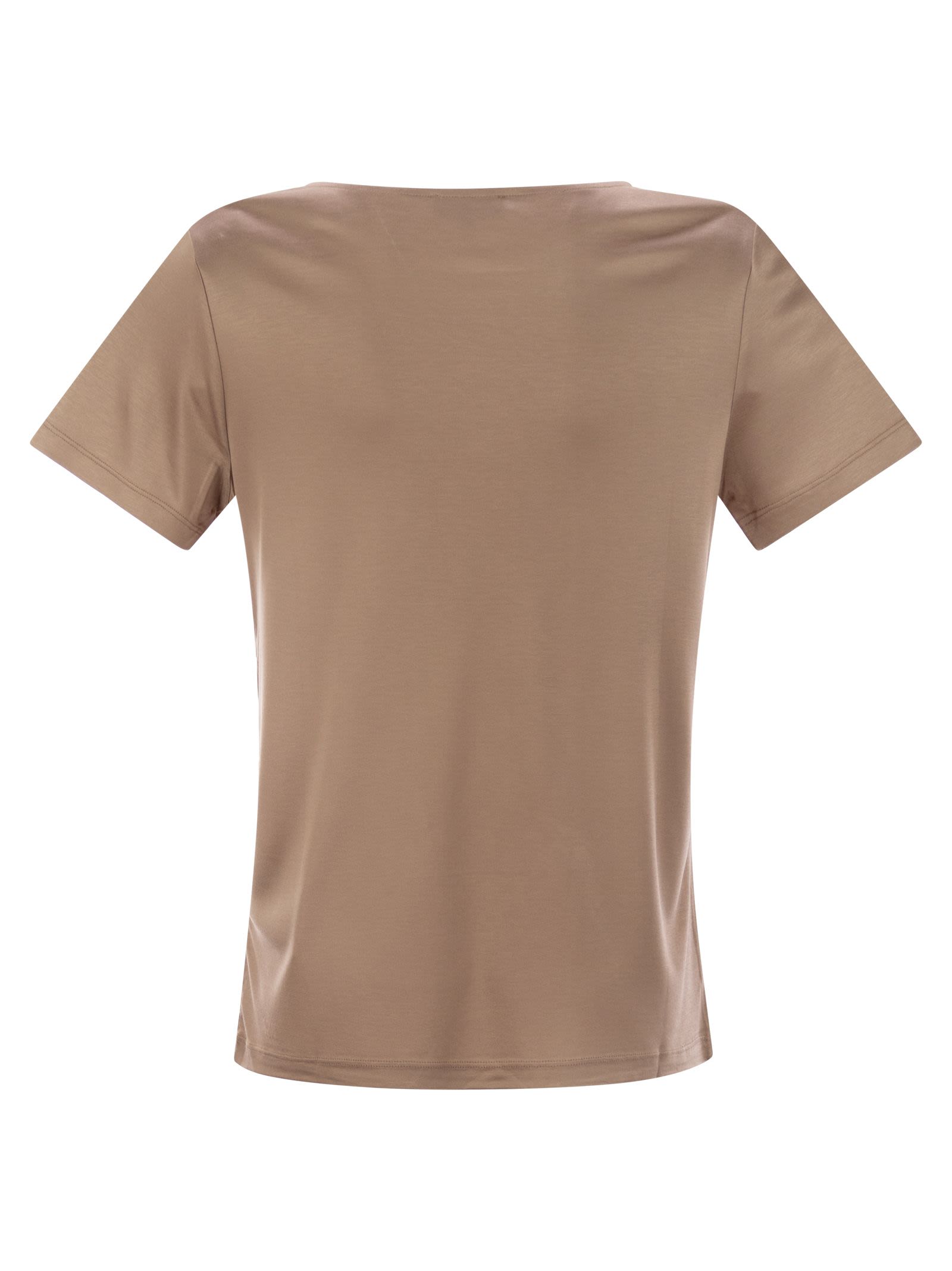Fay Women Jersey T-Shirt With Boat Neckline by Luosophy