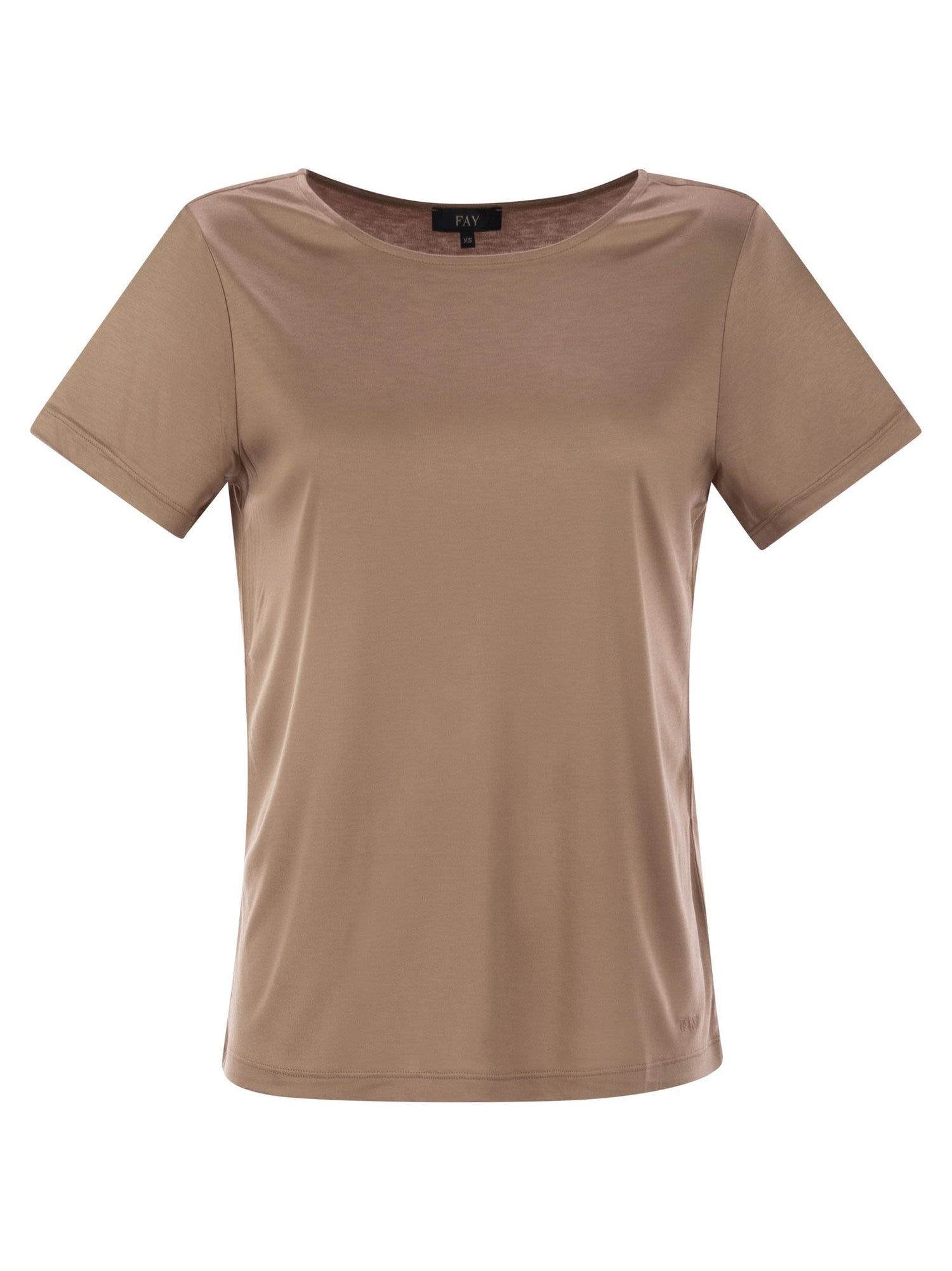 Fay Women Jersey T-Shirt With Boat Neckline by Luosophy