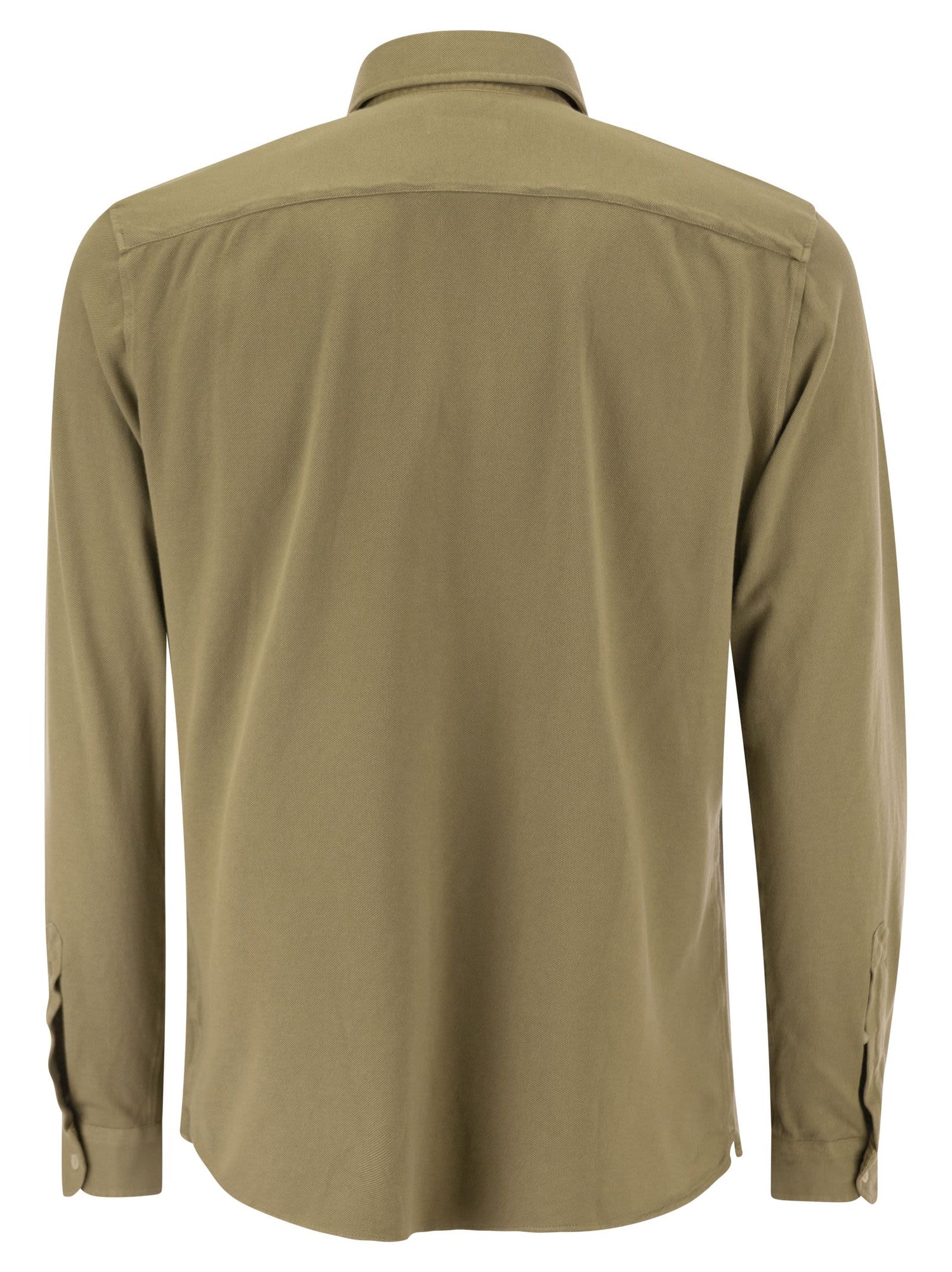 Fay Men Cotton French Collar Shirt by Luosophy