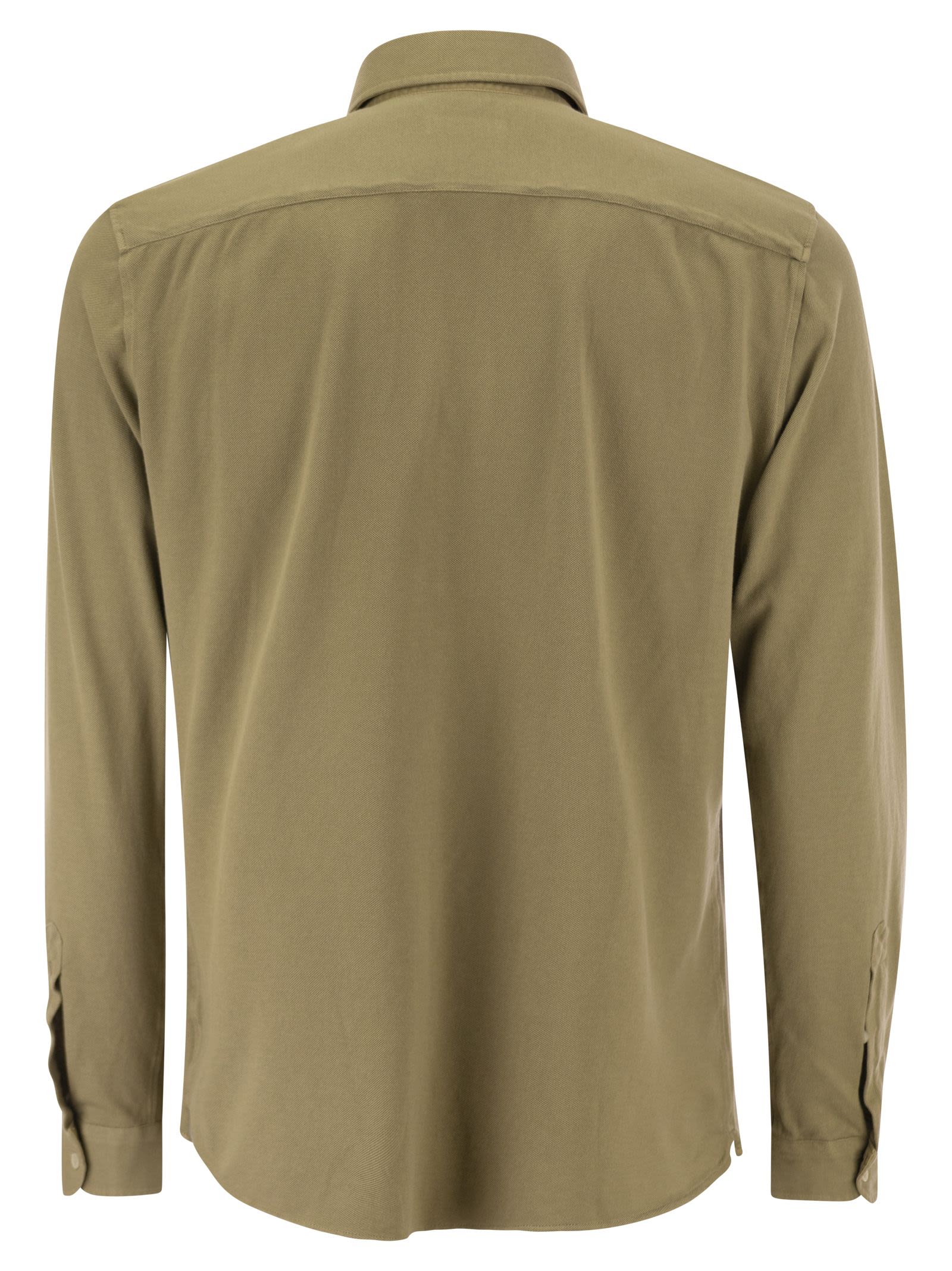 Fay Men Cotton French Collar Shirt by Luosophy