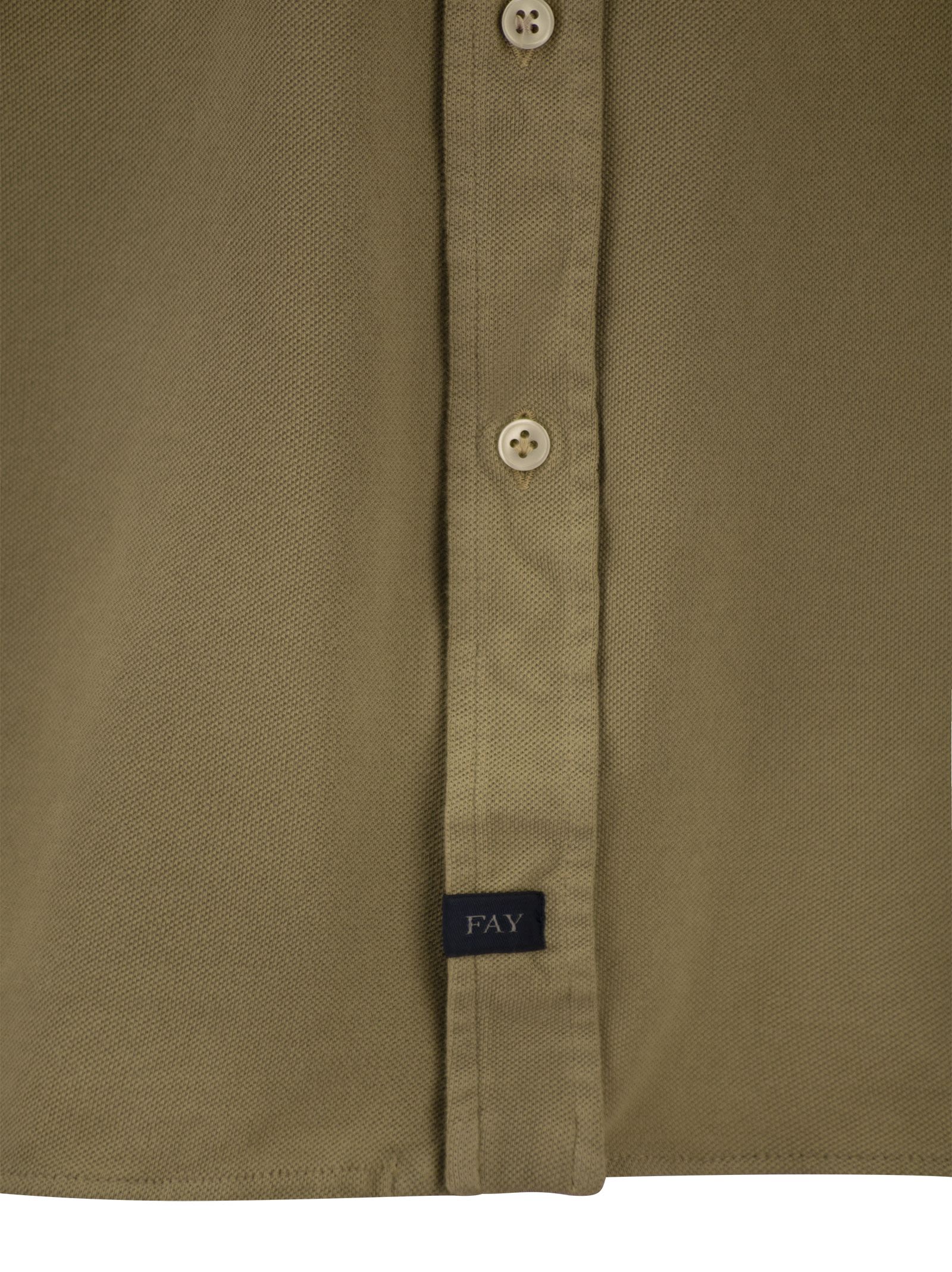 Fay Men Cotton French Collar Shirt by Luosophy