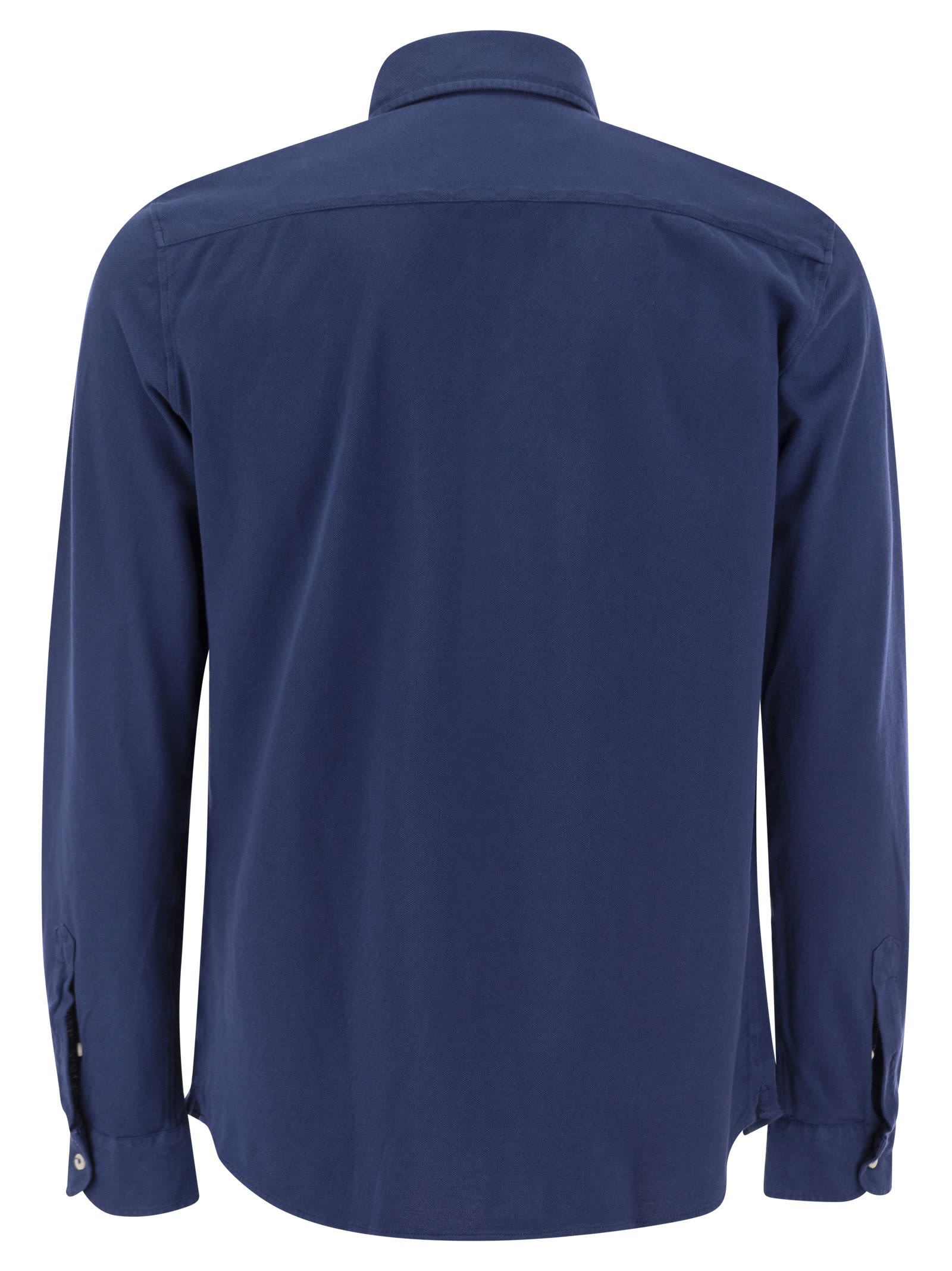 Fay Men Cotton French Collar Shirt by Luosophy