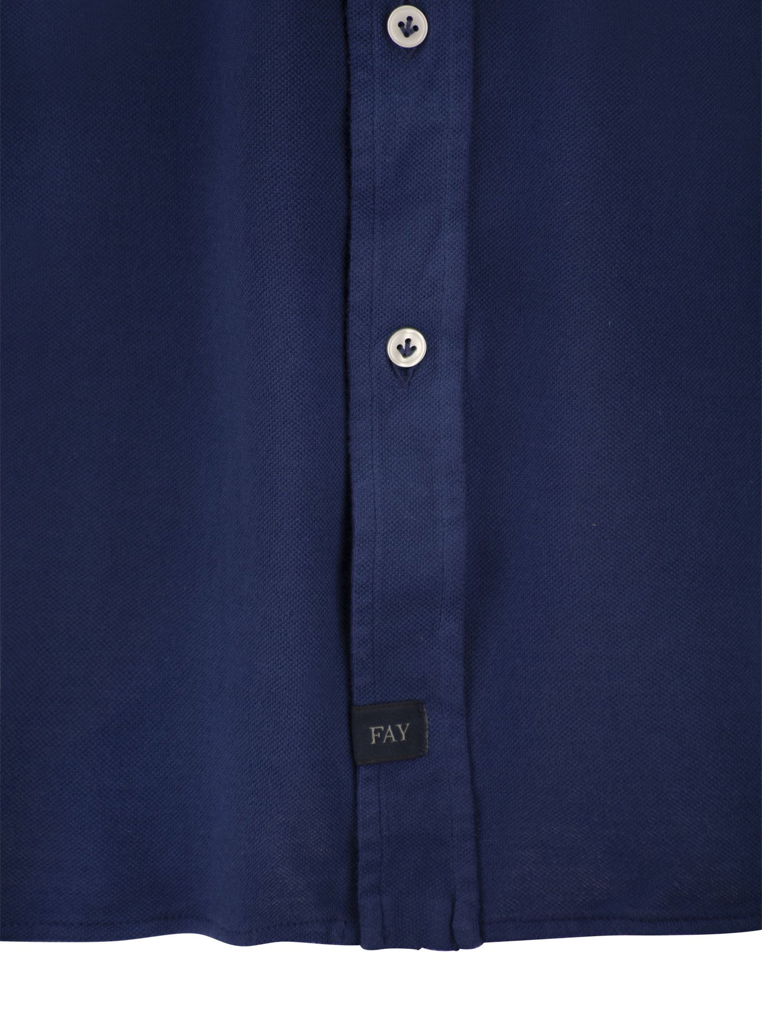 Fay Men Cotton French Collar Shirt by Luosophy