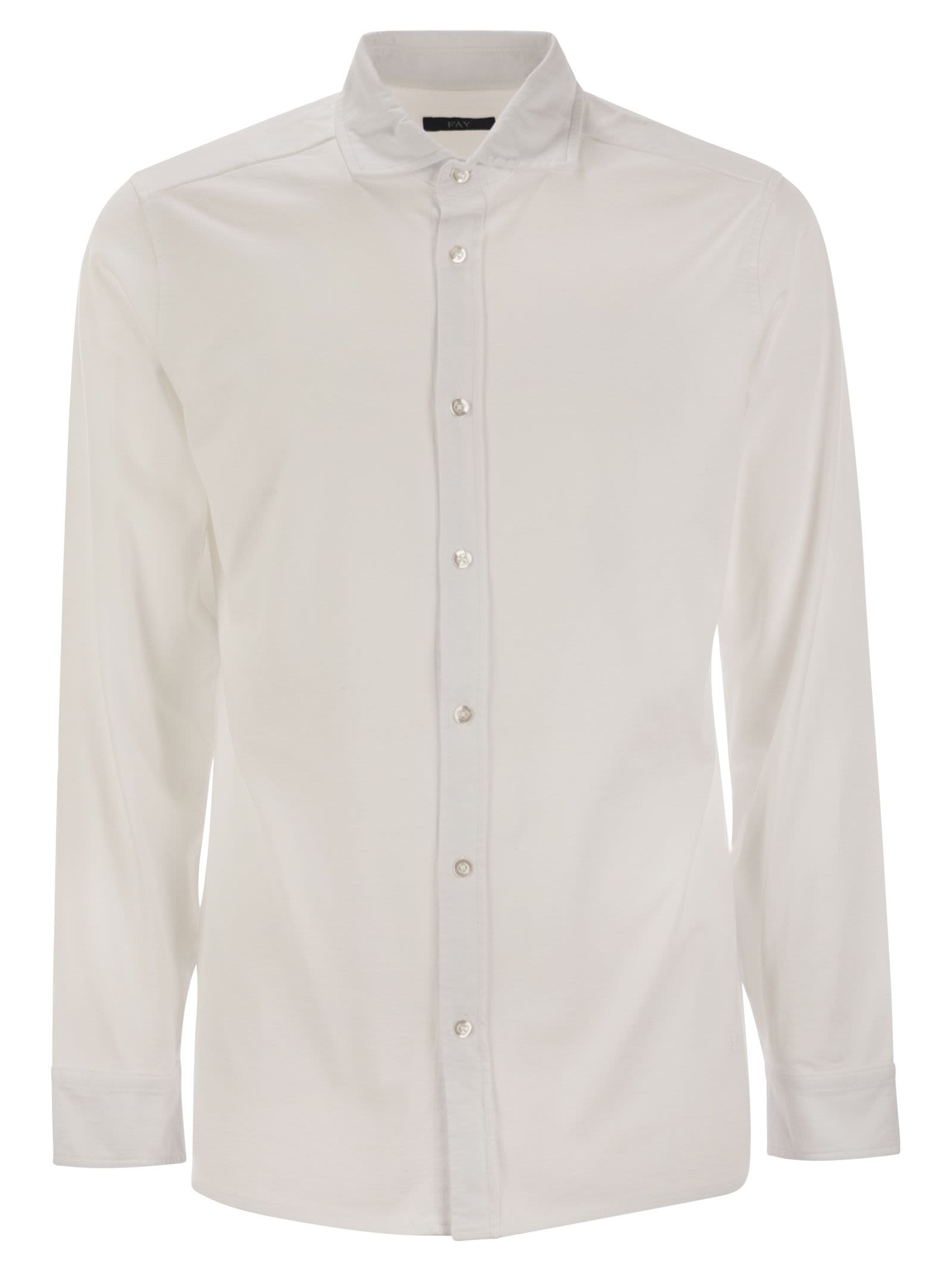Fay Men Cotton Jersey Shirt by Luosophy
