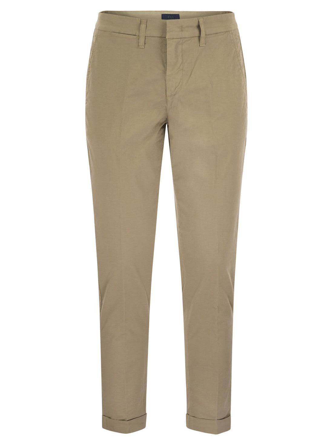 Fay Men Stretch Gabardine Slim Trousers by Luosophy
