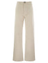 Fay Women 5-Pocket Trousers In Stretch Cotton Drill by Luosophy