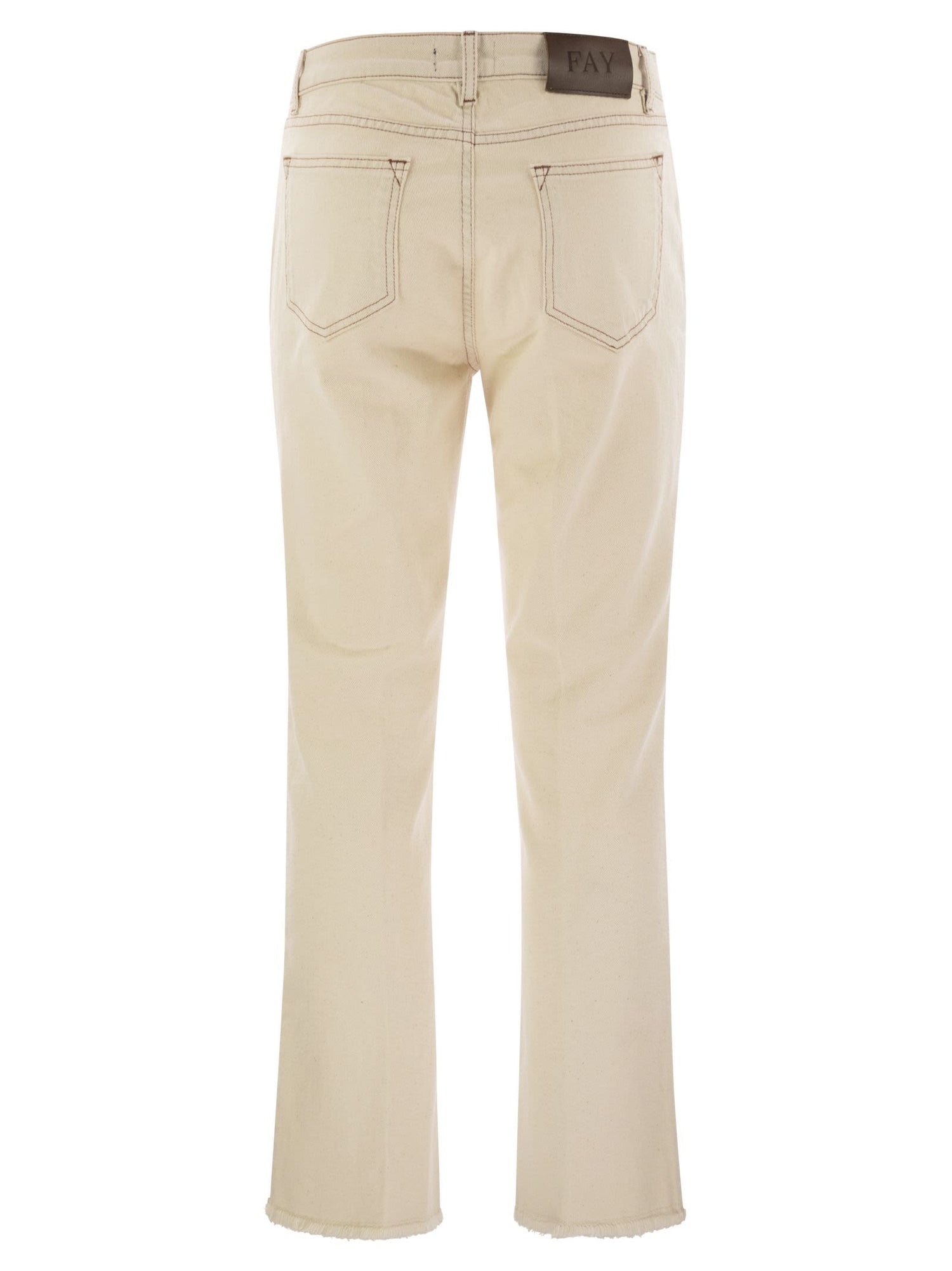 Fay Women Denim 5-Pocket Trousers by Luosophy