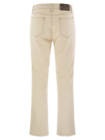 Fay Women Denim 5-Pocket Trousers by Luosophy