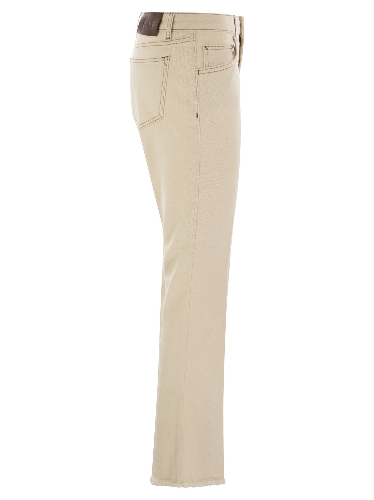 Fay Women Denim 5-Pocket Trousers by Luosophy