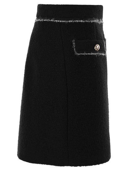 Fay Women Wool Short Skirt by Luosophy