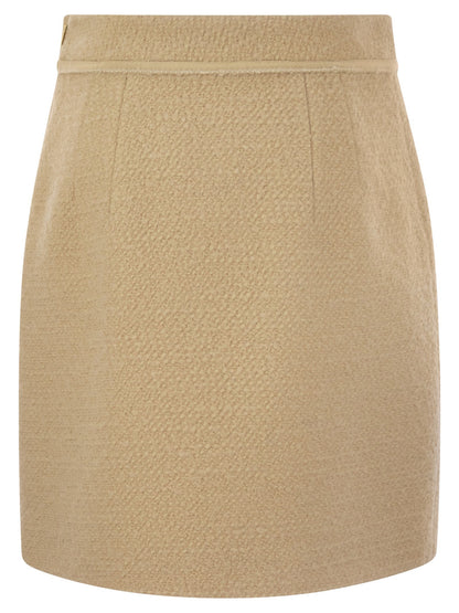 Fay Women Wool Short Skirt by Luosophy