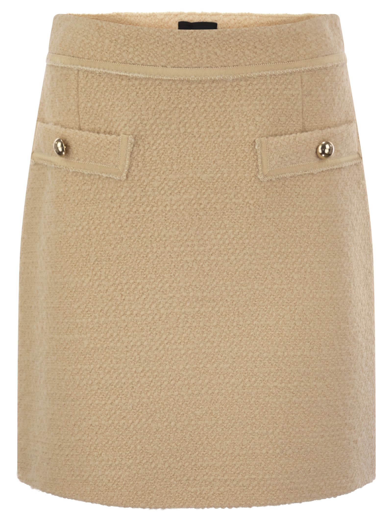 Fay Women Wool Short Skirt by Luosophy
