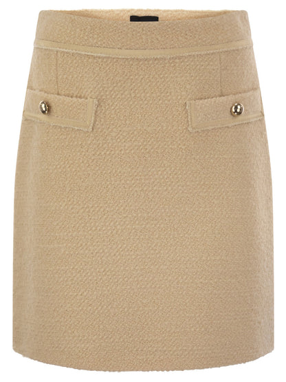 Fay Women Wool Short Skirt by Luosophy