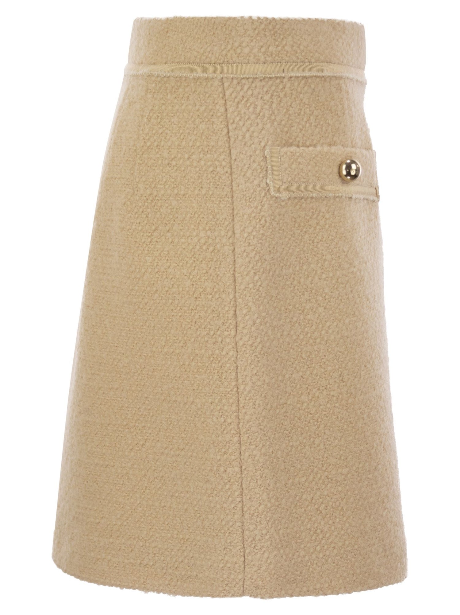 Fay Women Wool Short Skirt by Luosophy
