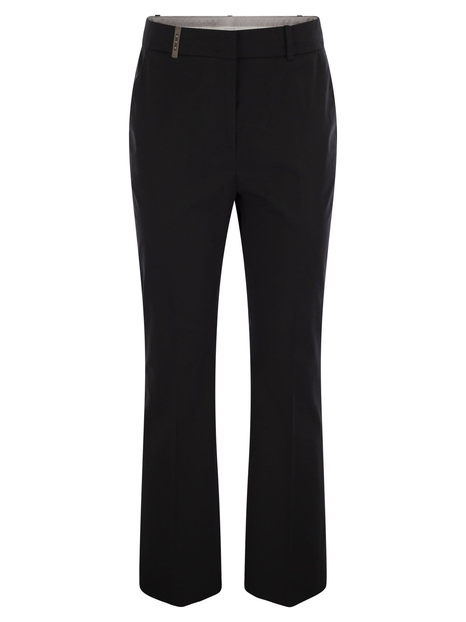 Peserico Women Stretch Cotton Trousers