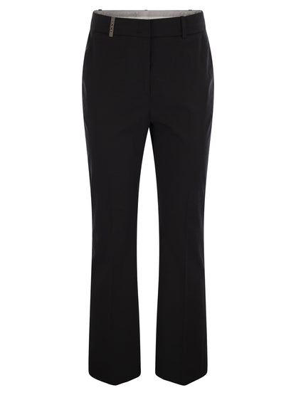 Peserico Women Stretch Cotton Trousers