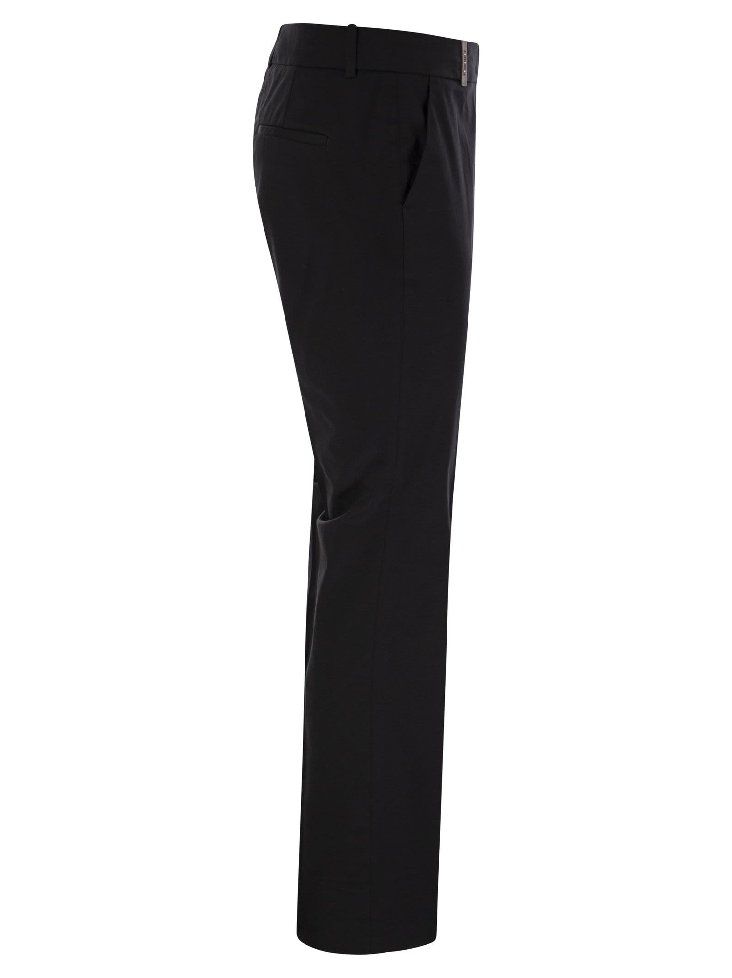 Peserico Women Stretch Cotton Trousers by Luosophy