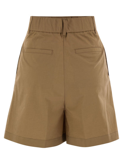 Herno Women Stretch Cotton Bermuda Shorts by Luosophy