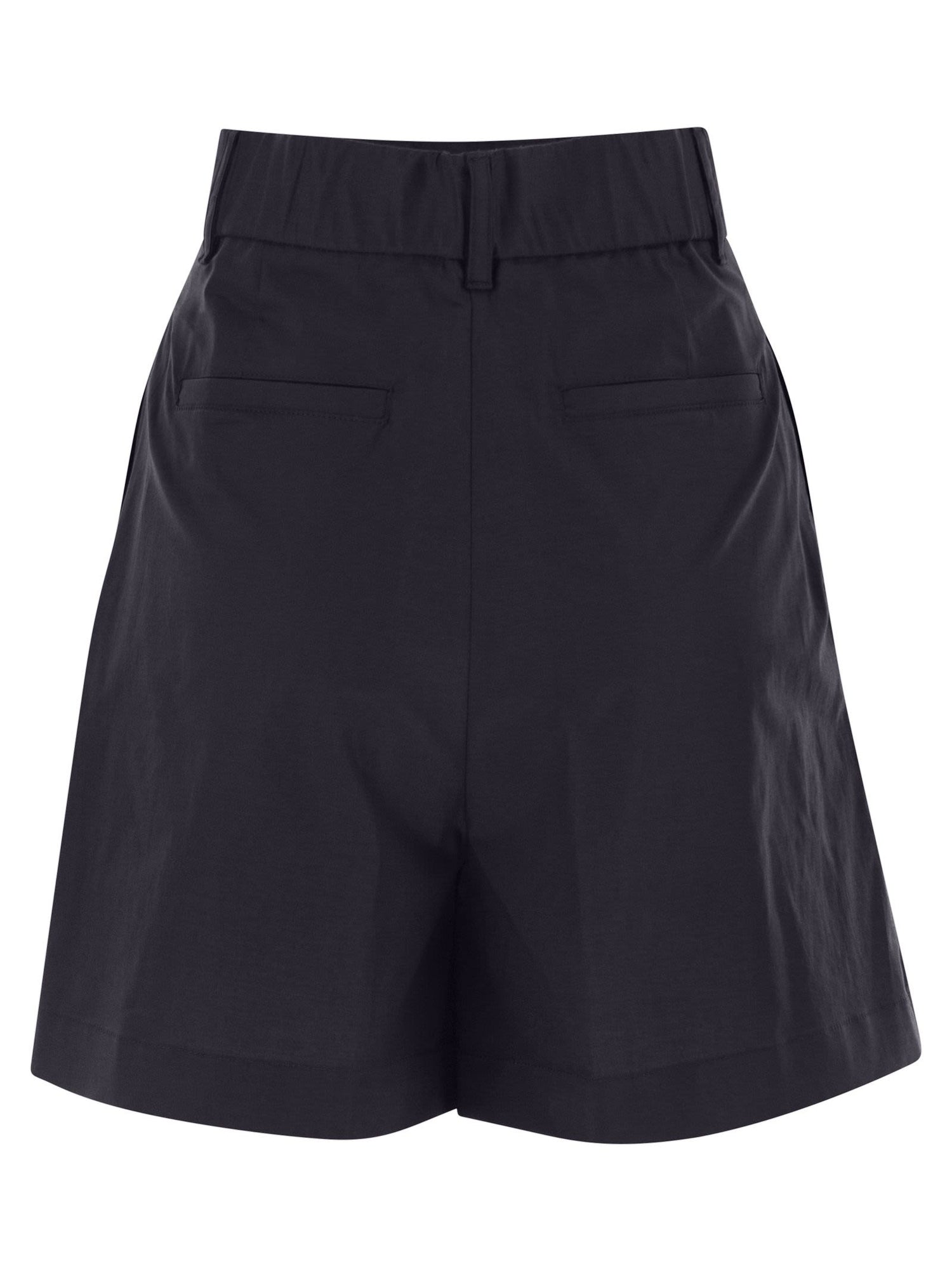Herno Women Stretch Cotton Bermuda Shorts by Luosophy