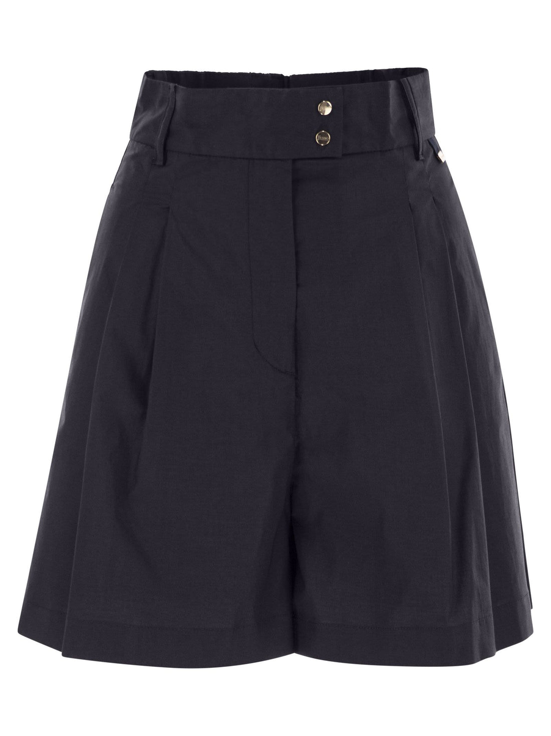 Herno Women Stretch Cotton Bermuda Shorts by Luosophy