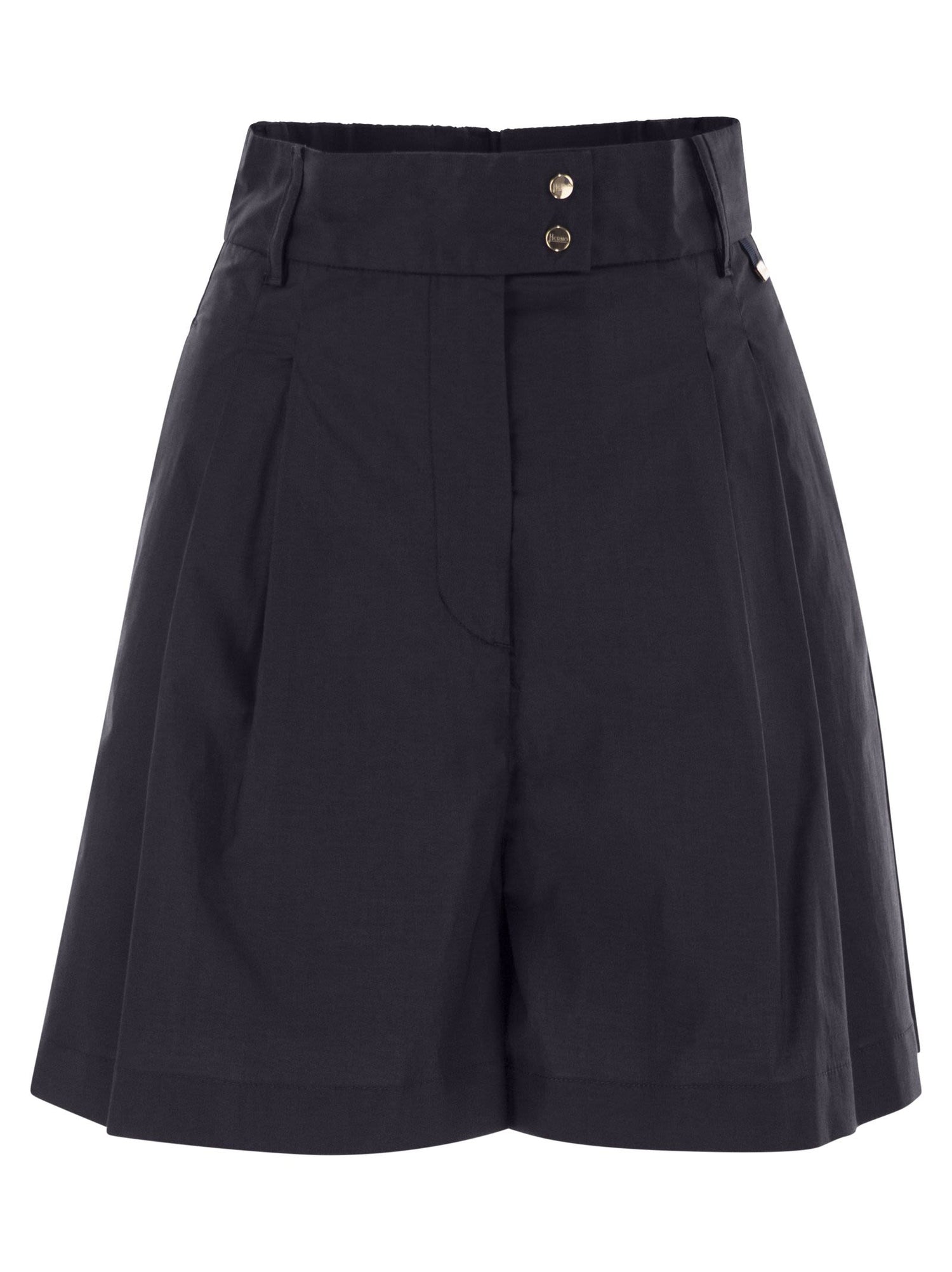 Herno Women Stretch Cotton Bermuda Shorts by Luosophy